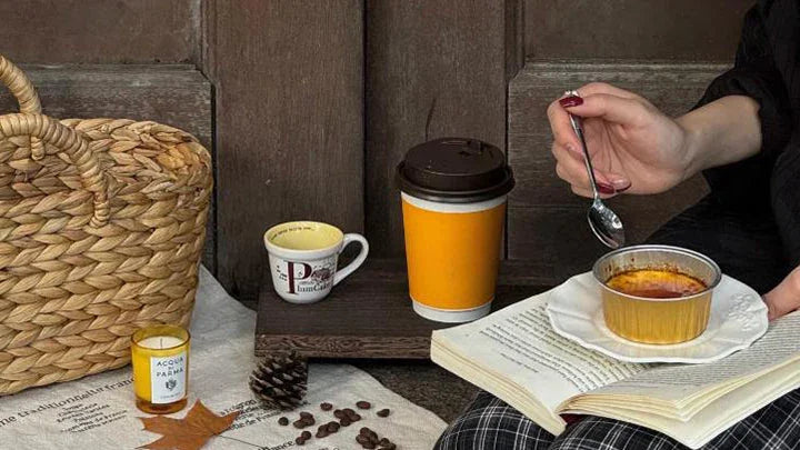 Custom coffee packaging solutions including branded cups, sleeves and coffee bags