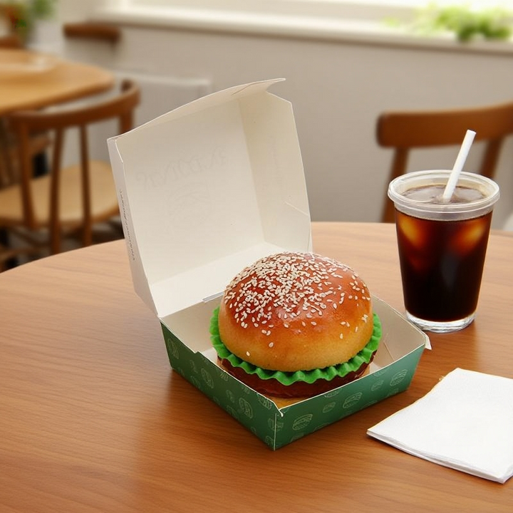 Burger Box Takeaway Packaging – Anti-Crush and Portable Solution | SNFOOD