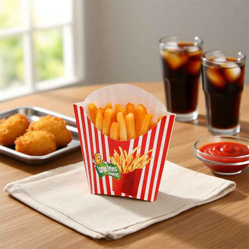 Custom French Fry Boxes Wholesale Packaging | SNFOOD