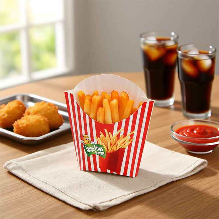 Custom French Fry Boxes Wholesale Packaging | SNFOOD