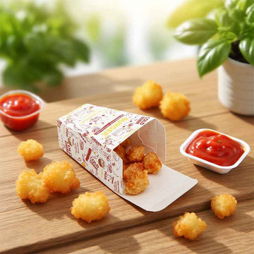 Portable Popcorn Chicken Container Grease Resistant  Packaging