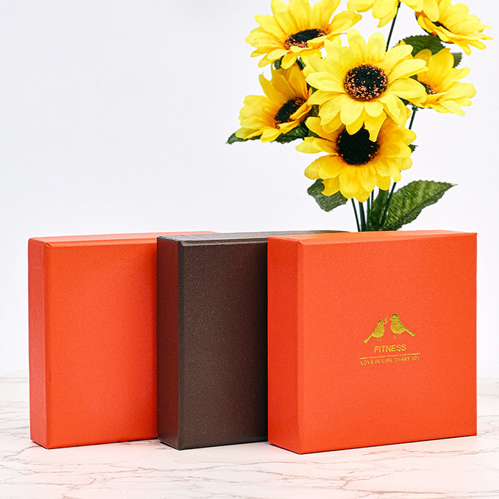 Removable Lid Gift Box Small Chocolate Box with Four Compartments