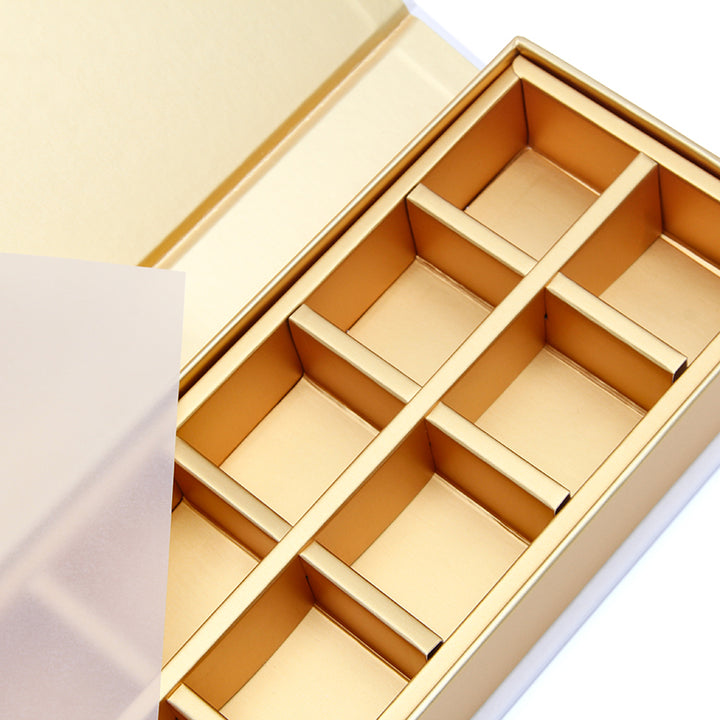 Modern Packaging Chocolate Box with Magnetic Closure 12 Grids