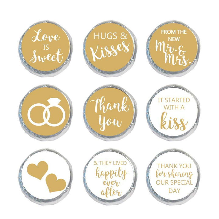 Custom Chocolate Sticker Food Label Penny-Sized Design