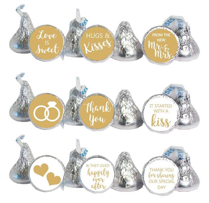 Custom Chocolate Sticker Food Label Penny-Sized Design