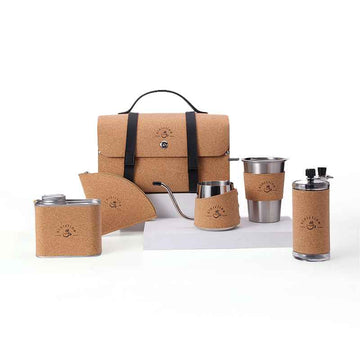 Portable Stainless Steel Coffee Brewing Kit for Camping | SNFOOD