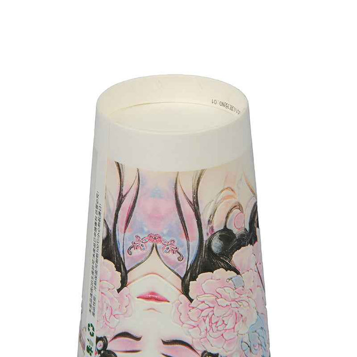 Eco-Friendly Fast Food Paper Cup with Traditional Chinese Opera Design