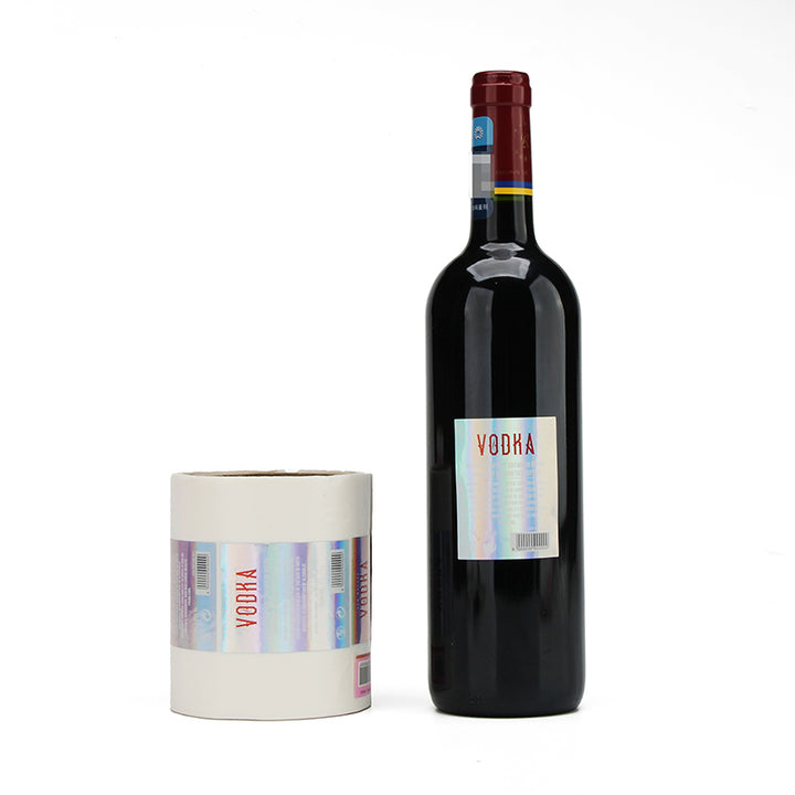 Customizable Premium Holographic Wine Bottle Stickers