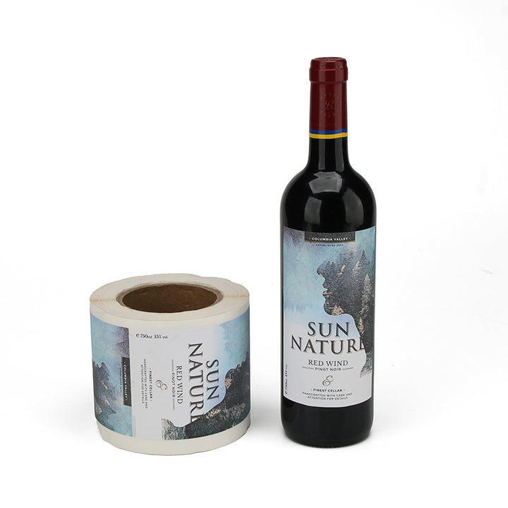 Custom Wine Bottle Label Stickers Premium Paper Elegant Design