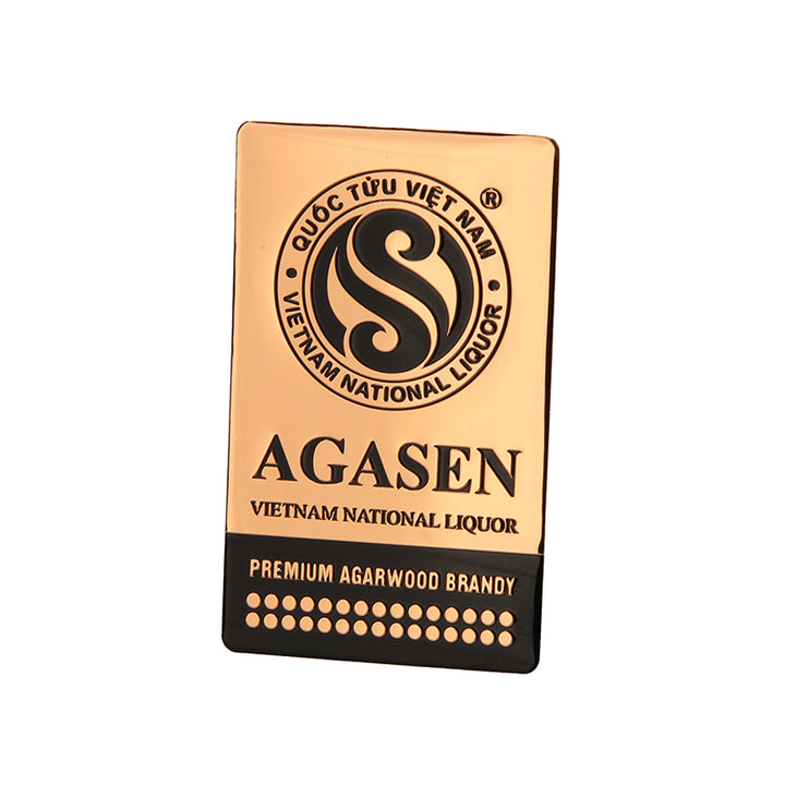 Gold Black Embossed Wine Bottle Labels Custom Premium Wine Packaging Solution