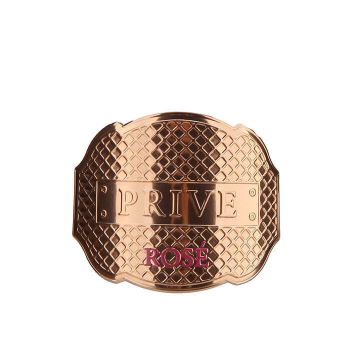 Metal Rose Gold Labels for Custom Wine Bottle Designs
