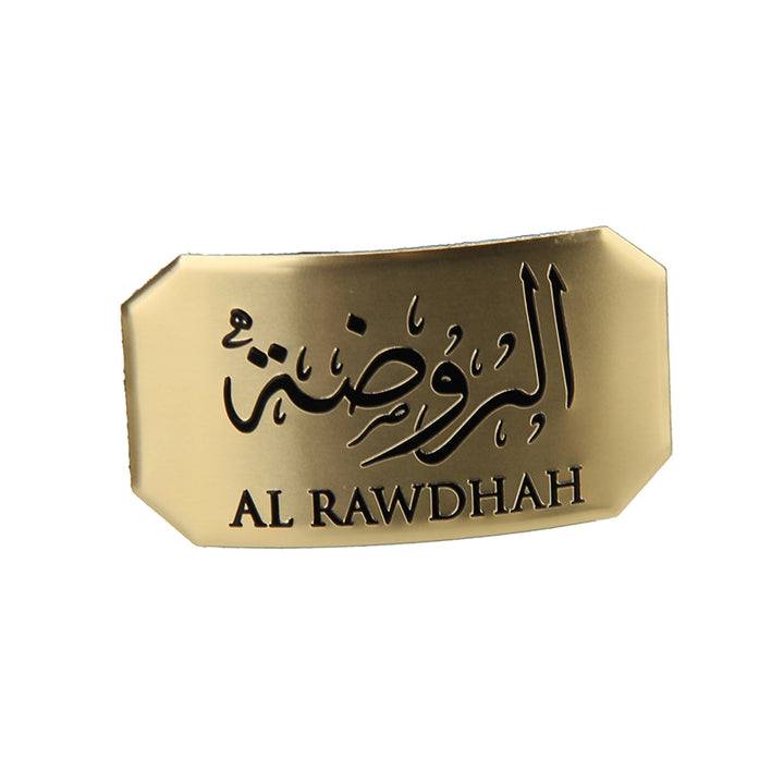 Luxury Wine Packaging Metal Sticker Gold with Black Embossing
