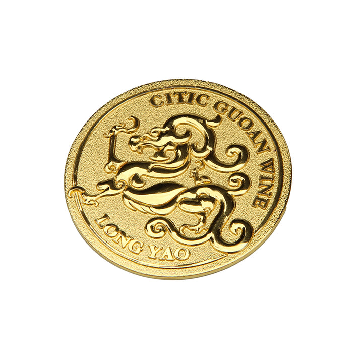 Luxury Design Decorative Round Metal Sticker for Wine Label Packaging