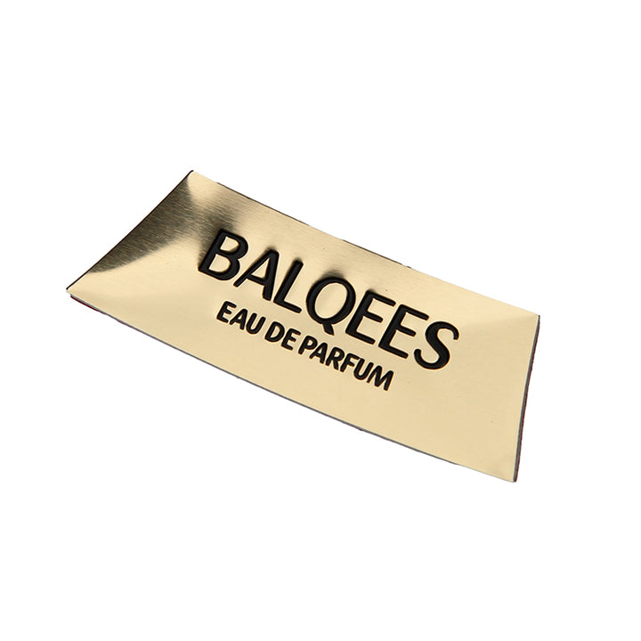 Wholesale Wine Metal Stickers for Luxury Bottle Packaging with Black Logo