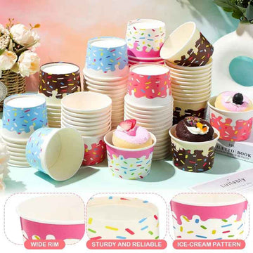 Pastry Packaging Custom Ice Cream Paper Cup