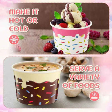 Pastry Packaging Custom Ice Cream Paper Cup