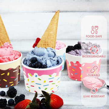 Pastry Packaging Custom Ice Cream Paper Cup