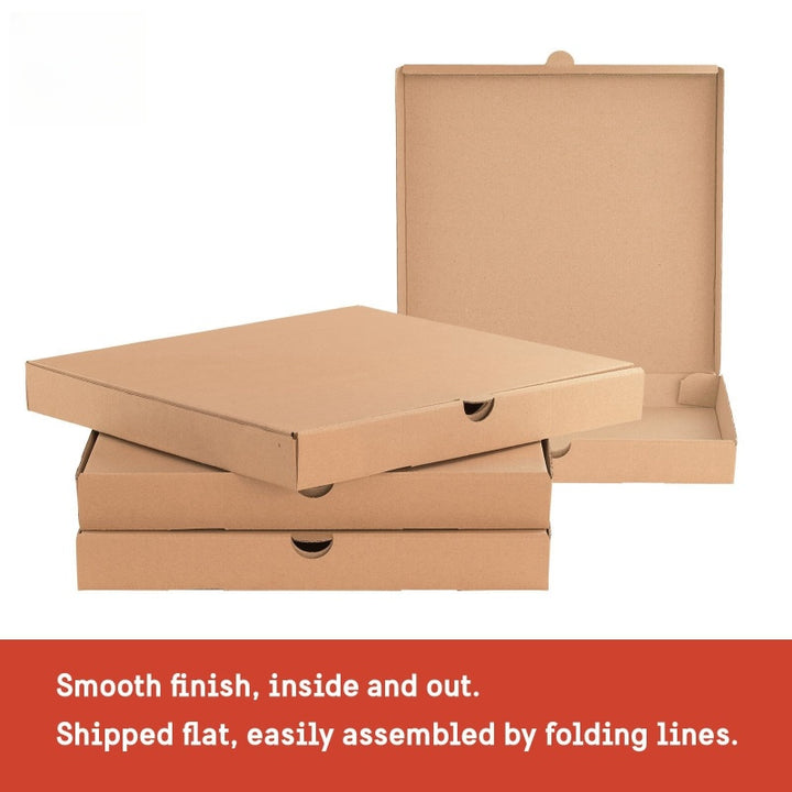 Customizable Kraft Paper Pizza Boxes for Delivery Strong Sturdy and Eco Friendly