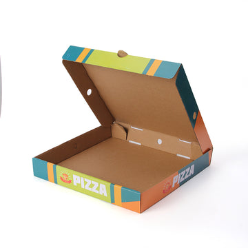 Kraft Paper Pizza Box – Custom CMYK Printing for Takeout | SNFOOD