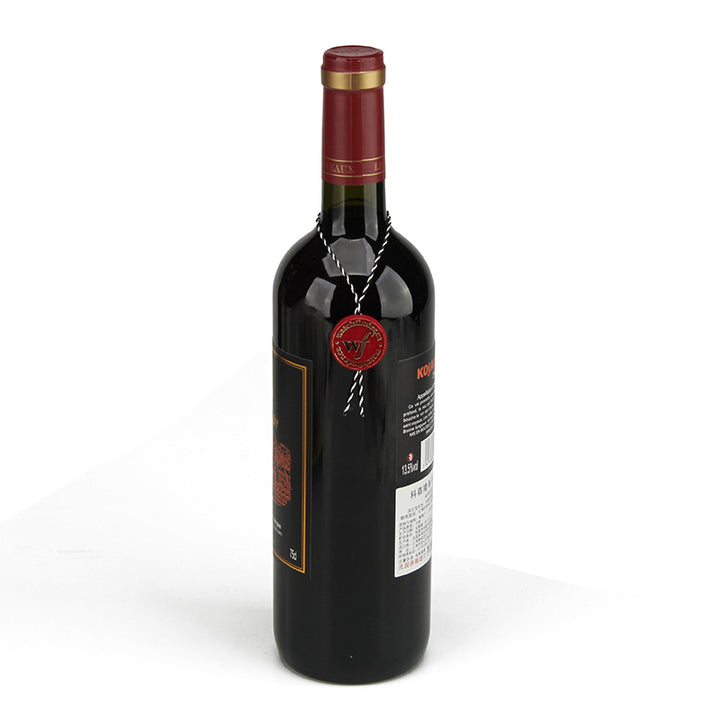 Embossed Logo Custom Neck Tag Plastic Label for Wine Bottle Packaging