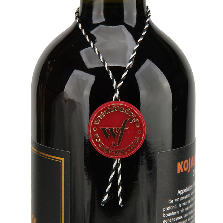 Embossed Logo Custom Neck Tag Plastic Label for Wine Bottle Packaging