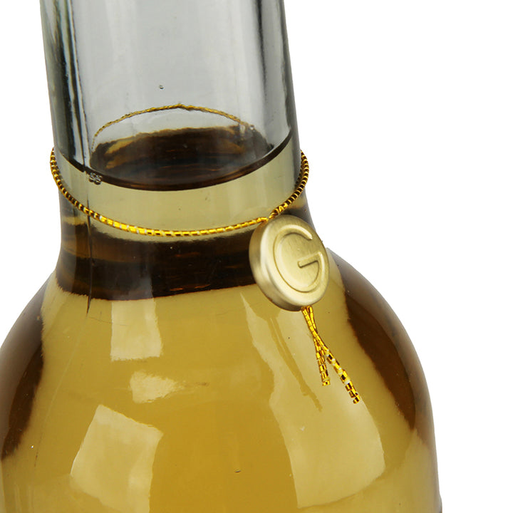 Wine Bottle Packaging Tag with Embossed Custom Metal Label