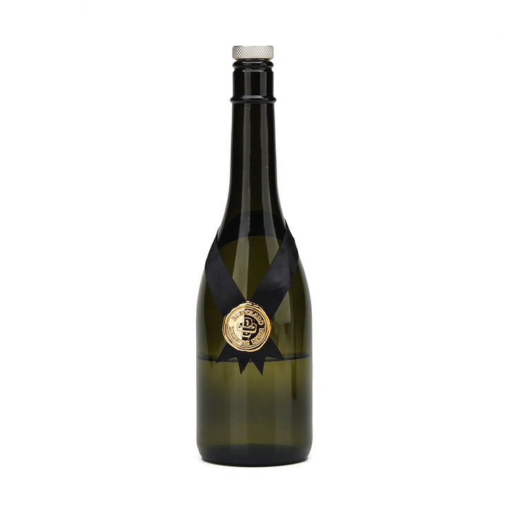 Decorative Wine Bottle Neck Tag with Satin Bow and Metal Label