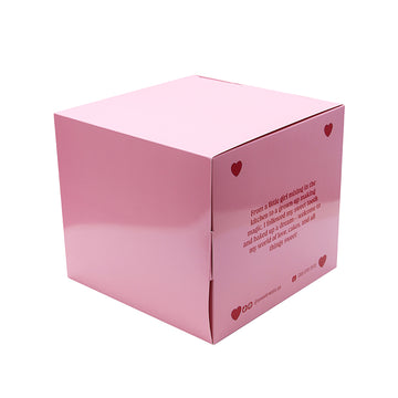 Custom Folding Cake Box–Pink Bakery Packaging for Gifts|SNFOOD