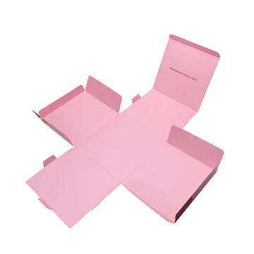 Custom Folding Cake Box–Pink Bakery Packaging for Gifts|SNFOOD