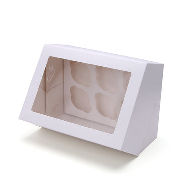 4-Cavity Window Bakery Box–Dessert Display Packaging|SNFOOD