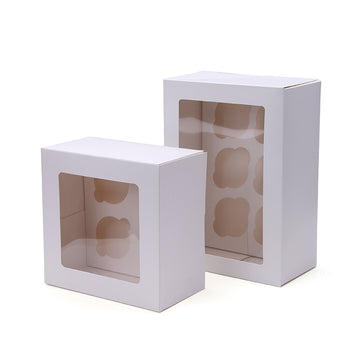 4-Cavity Window Bakery Box–Dessert Display Packaging|SNFOOD