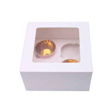 4-Cavity Window Bakery Box–Dessert Display Packaging|SNFOOD