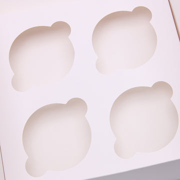 4-Cavity Window Bakery Box–Dessert Display Packaging|SNFOOD