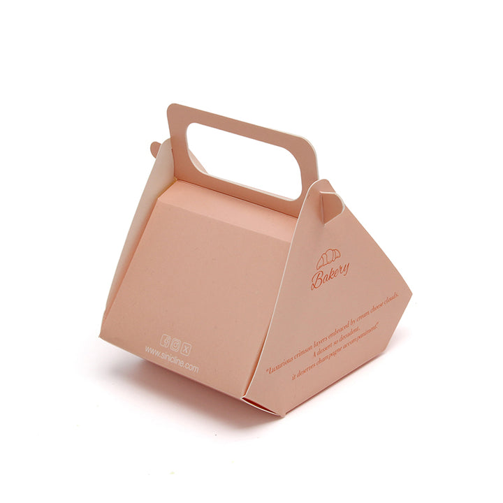 Cake Box for Carryout - Uniquely Styled Paper Box | Convenience and Portability - SNFOOD