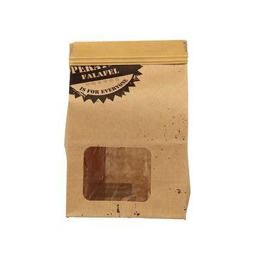 Stand-Up Kraft Paper Food Bag with Window – Eco Takeaway Packaging | SNFOOD