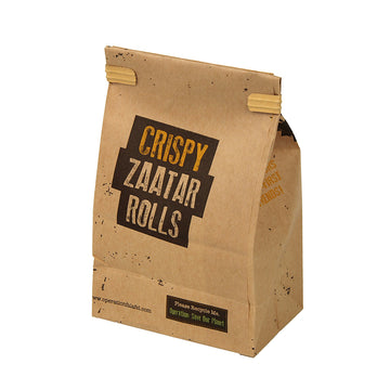 Stand-Up Kraft Paper Food Bag with Window – Eco Takeaway Packaging | SNFOOD