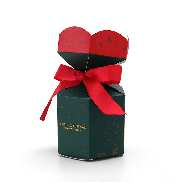 Hexagon Christmas Chocolate Gift Box – Embossed Matte | SNFOOD