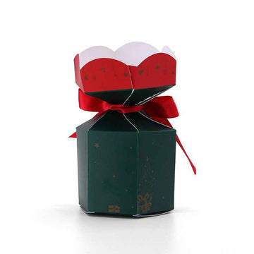 Hexagon Christmas Chocolate Gift Box – Embossed Matte | SNFOOD