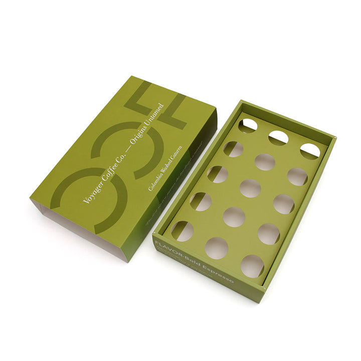 Coffee Capsule Paper Box Packaging – Drawer Style Custom Design | Multi-purpose Organizer – snfood