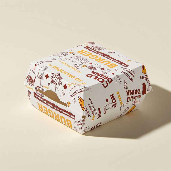 Burger Packaging Box – Custom Logo Takeaway Box | SNFOOD