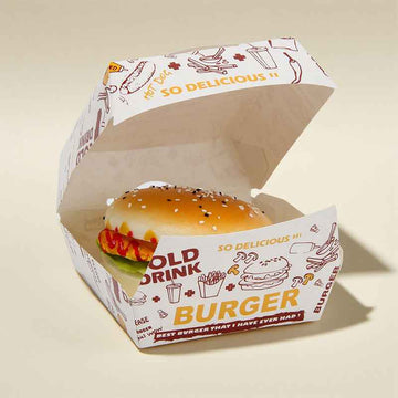 Burger Packaging Box – Custom Logo Takeaway Box | SNFOOD