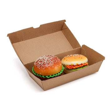 Greaseproof Brown Fried Chicken Kraft Paper Box|SNFOOD