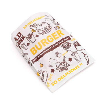 Greaseproof Fast Food Paper Bag for Snacks | SNFOOD