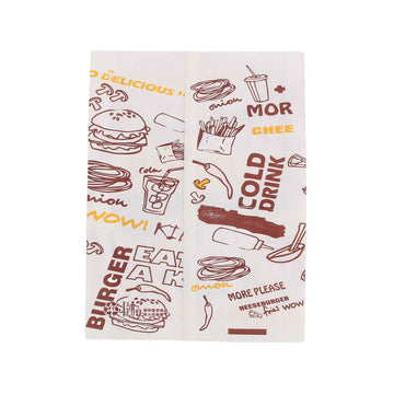 Greaseproof Fast Food Paper Bag for Snacks | SNFOOD
