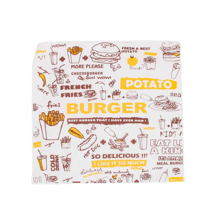 Food-Grade Wrapping Paper – Greaseproof & Waterproof Burger Wrap | SNFOOD