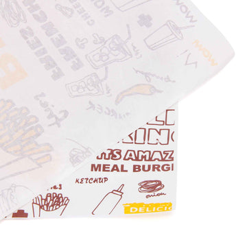 Food-Grade Wrapping Paper – Greaseproof & Waterproof Burger Wrap | SNFOOD