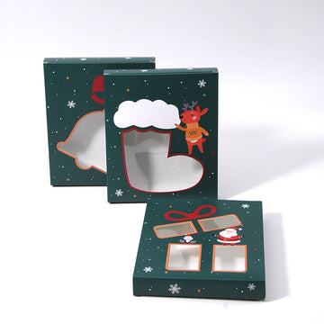 Custom Christmas Window Gift Box – Food Grade Candy Packaging | SNFOOD