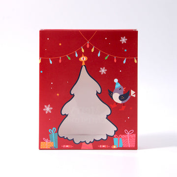 Custom Christmas Window Gift Box – Food Grade Candy Packaging | SNFOOD